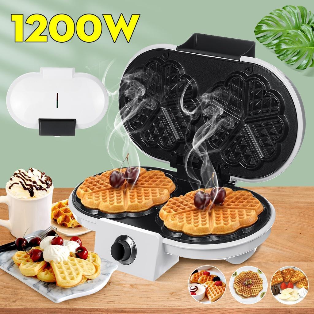 1200 Вт 220-240 В Печь для вафель-яиц Завтрак Вафельная машина Электрическая сковорода для выпечки 50/60 Гц Многофункциональная Вафельница с двойной головкой