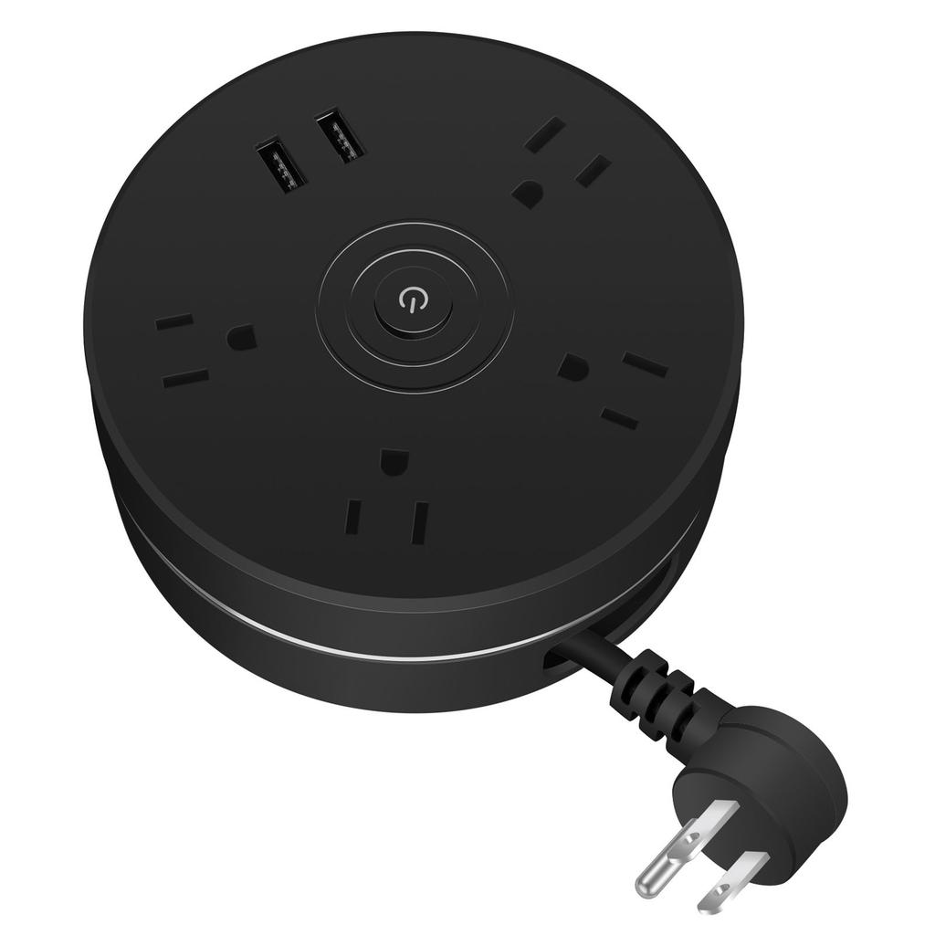 Surge Protector Power Strip with 4 Outlets & 2x USB Ports for Tablet Smartphones
