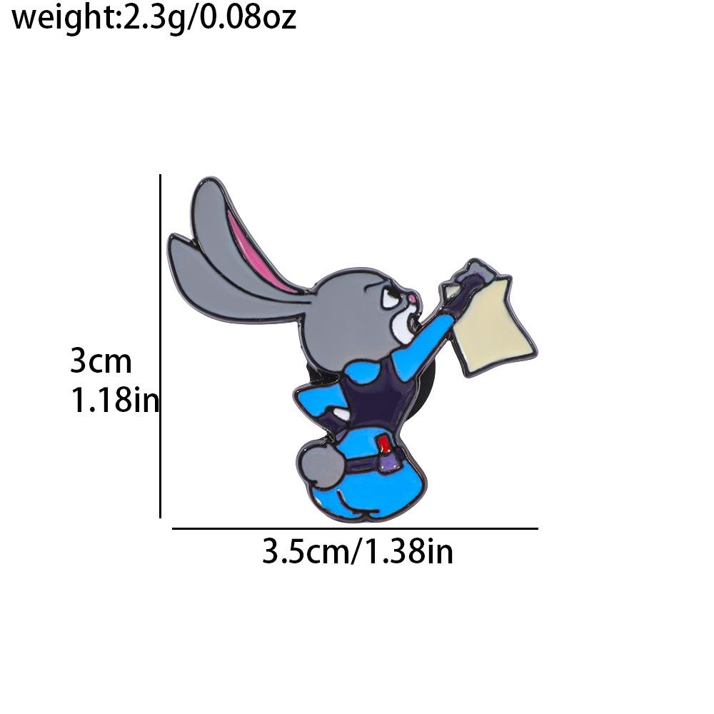 28 Штук Crazy Зверополис Металлическая Значок Ник Лис Джуди Кролик Сплав Эмаль Брошь Горячая Распродажа