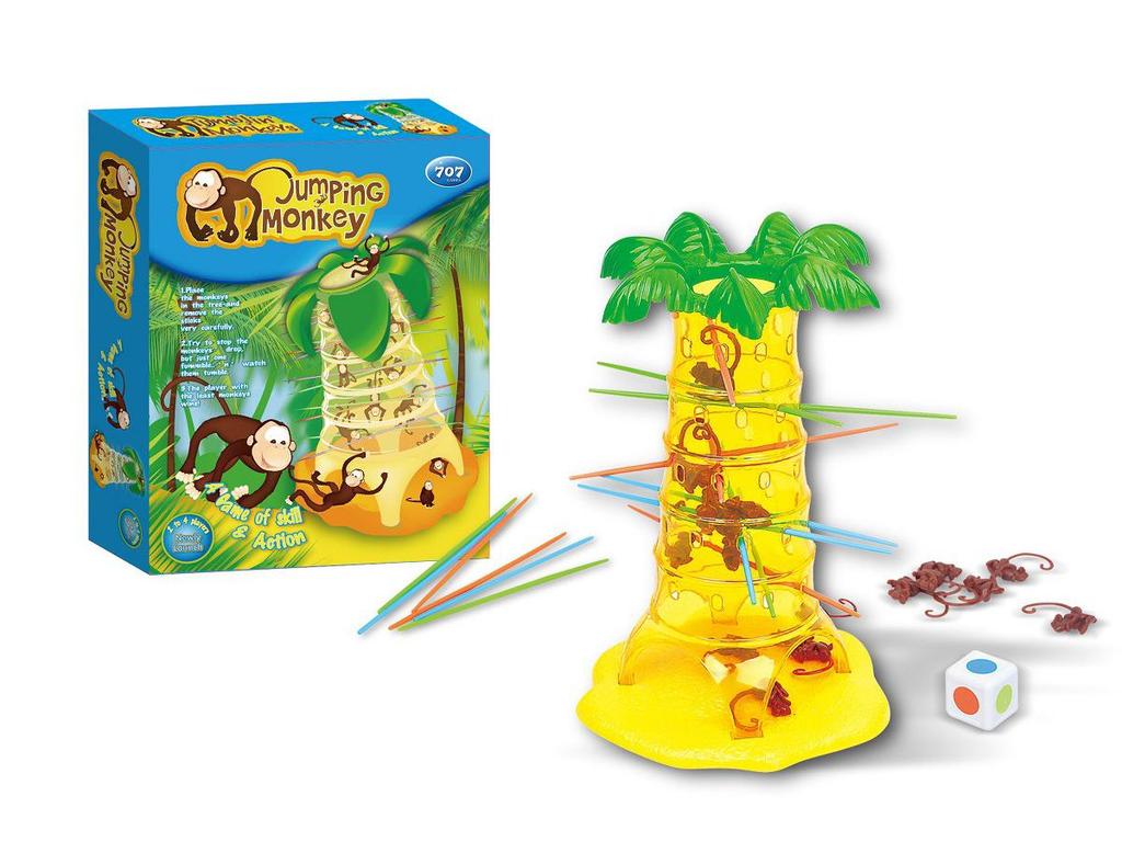 Also Tree Educational Monkey Somersault Pick-Up Sticks Game: Parent-Child Interactive Multi-Player Table Game