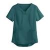 Women Management Work Clothes Short Sleeve with Pocket Working Clothes Nurse Uniform