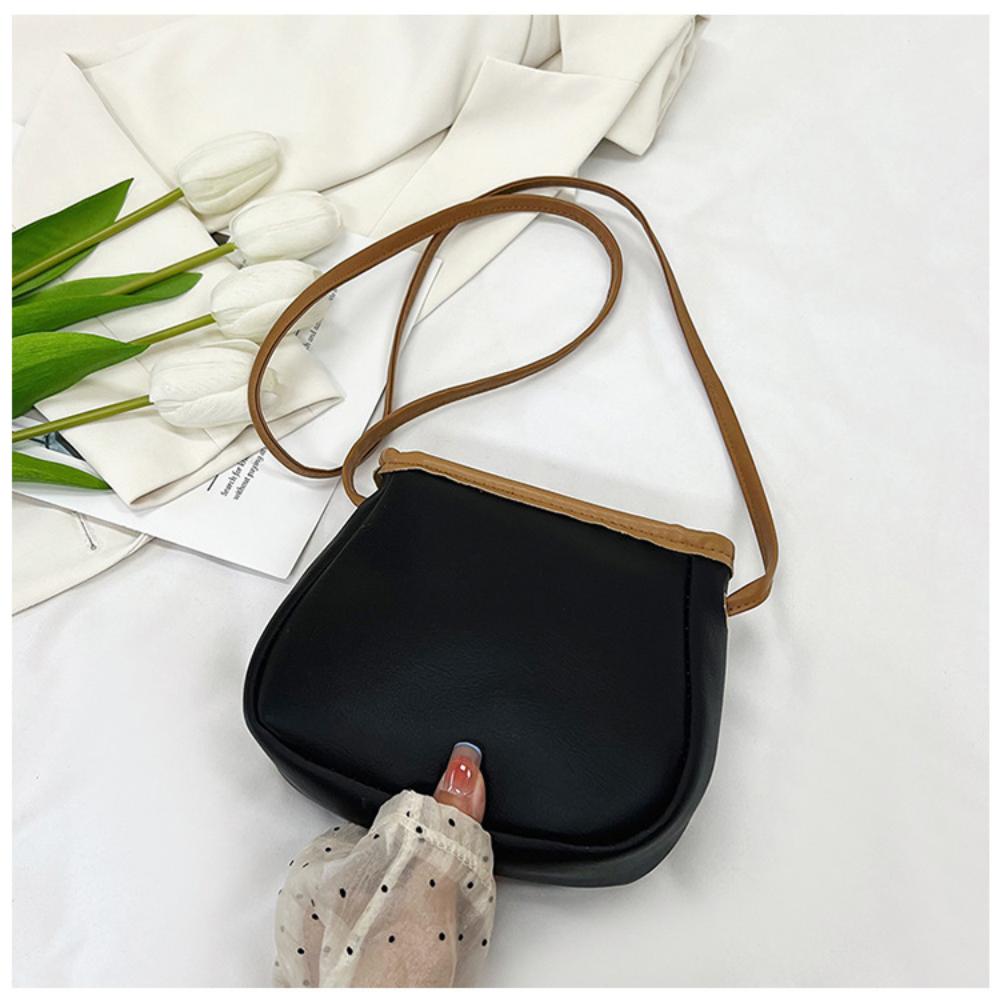 Мягкая ПУ сумка через плечо женская сумка подмышкой ретро однотонная сумка модные женские маленькие сумки через плечо
