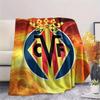 Villarreal logo FlAannel Blanket, High quality Comfortable for All Seasons, Home Decor, Warmth and Comfort