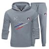 Unisex Kids Grey Jogging Football Tracksuit – French Inspired Sports Set - - Grey