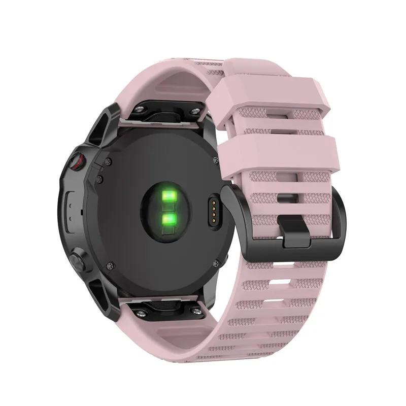 20 22 26mm Silicone Watch Strap for Garmin Fenix 6X Pro 6 6X 5 5X 5S Plus 7S 7X 7 Solar 965 Fenix8 Tactix Quatix Enduro Bracelet