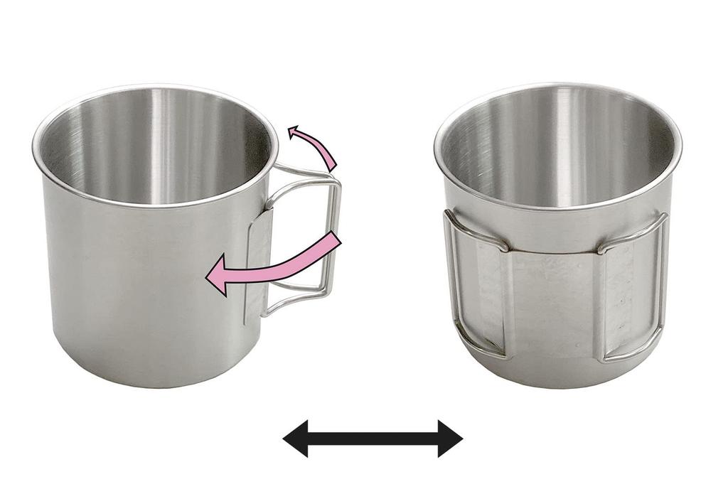 Seekdem Stackable Stainless Steel Mugs, Set of 3, Outdoor/Camping Mugs with Mesh Bag (SD-SMG3SET)