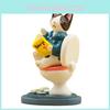 Miniature Cartoon Cat Resin Ornament For Office Decor And Collectors