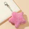 Furry Star Bag Pendants Keychains Rings Holders Decorations Gift Accessories