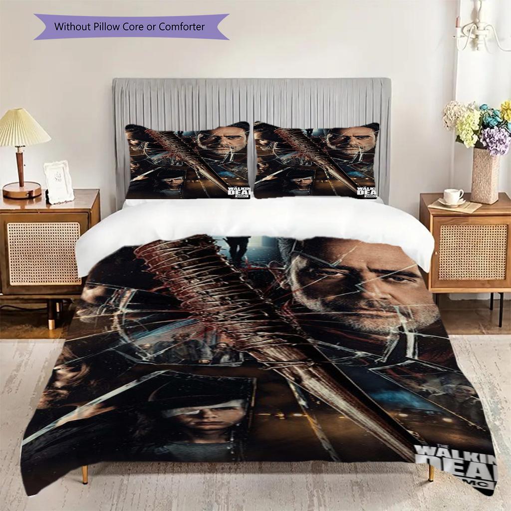 Survival Unity Chaos Bedding (1 * duvet cover + 2 * pillowcase, without core) 2D Flat Soft and comfortable Duvet cover and pillowcase Bedding set