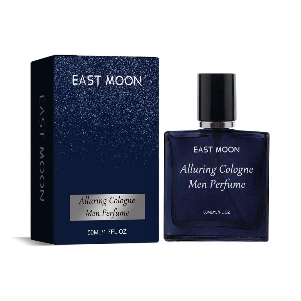 East Moon Men's Eau De Cologne 50ml Fresh, Subtle, and Long-Lasting Scent Charming Men's Fragrance Perfect for Dates and Gifts