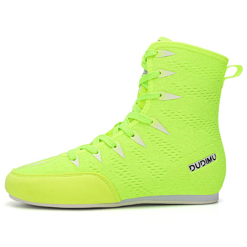 Боксерская обувь Детская мужская обувь с низким верхом Sanda Обувь для тренировок по боевым искусствам Обувь для борьбы Борцовские ботинки Длинные ботинки Боксерская обувь Женская обувь
