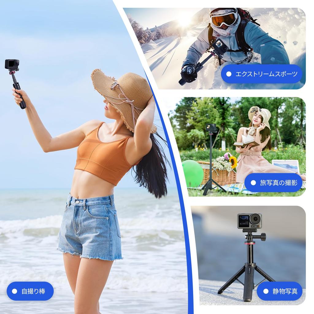 Ulanzi GoPro Tabletop 51 см 4 уровня Can Be Vlog Selfie Action Selfie Легко Идеально подходит для 10 с DJI с Insta360 MT-72 Штатив, Штатив, Штатив,