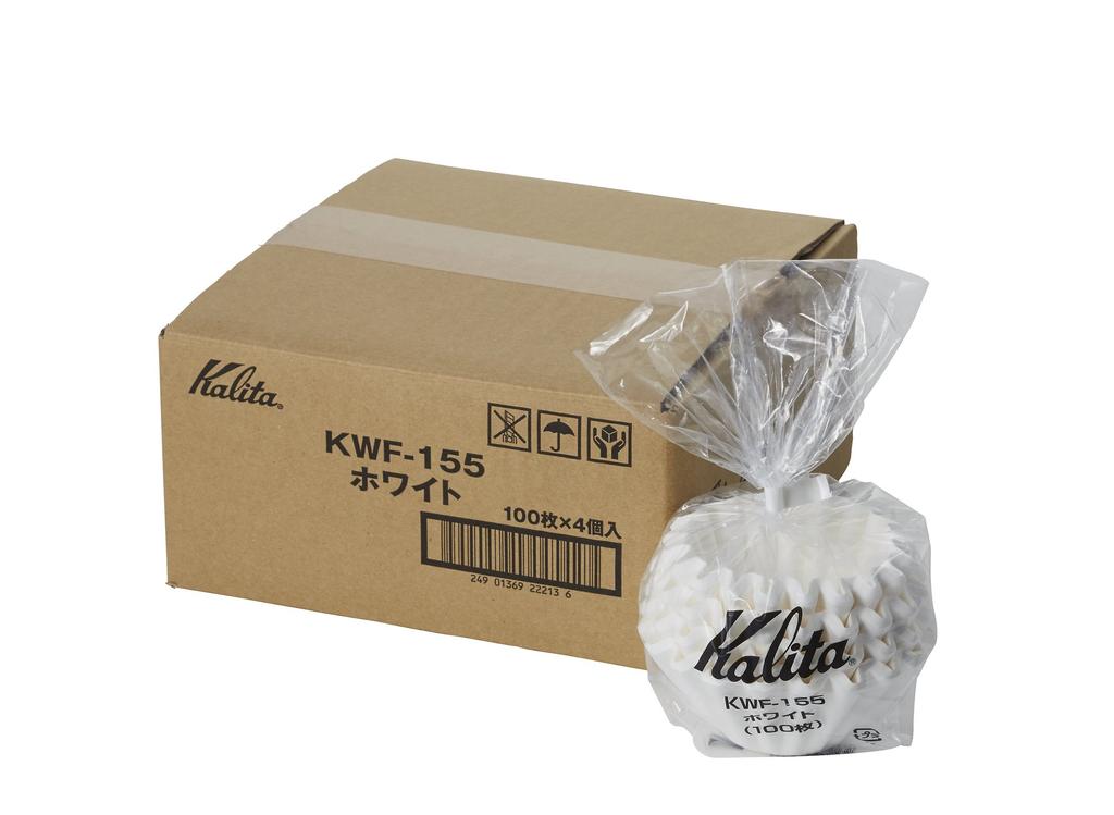 Kalita Wave Filter Pieces X 4 Wave Type Dripper 155 KWF-155 (100 Pieces) (For Only)