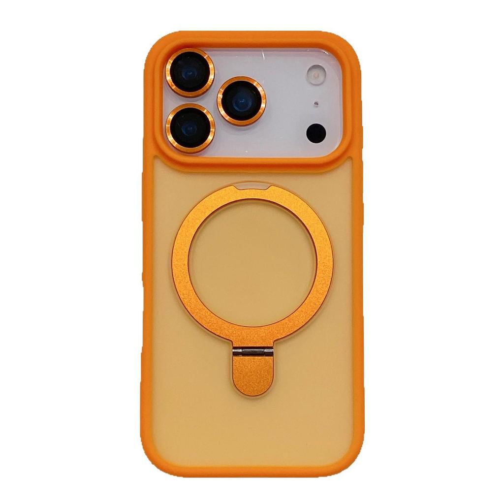 Матовый чехол для iPhone 17 Pro с магнитной подставкой, противоударный защитный чехол для Apple 16 Pro Max