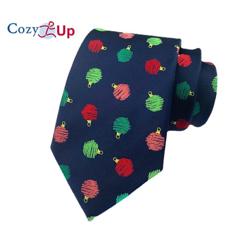 Men Christmas Tie Woven Classic Necktie Formal Tie for Wedding Christmas Gift