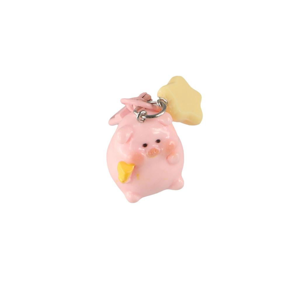 Charms Pink Pig Pendant Bag Pendant 3D Key Chain Sweet Cartoon Key Chain Decoration