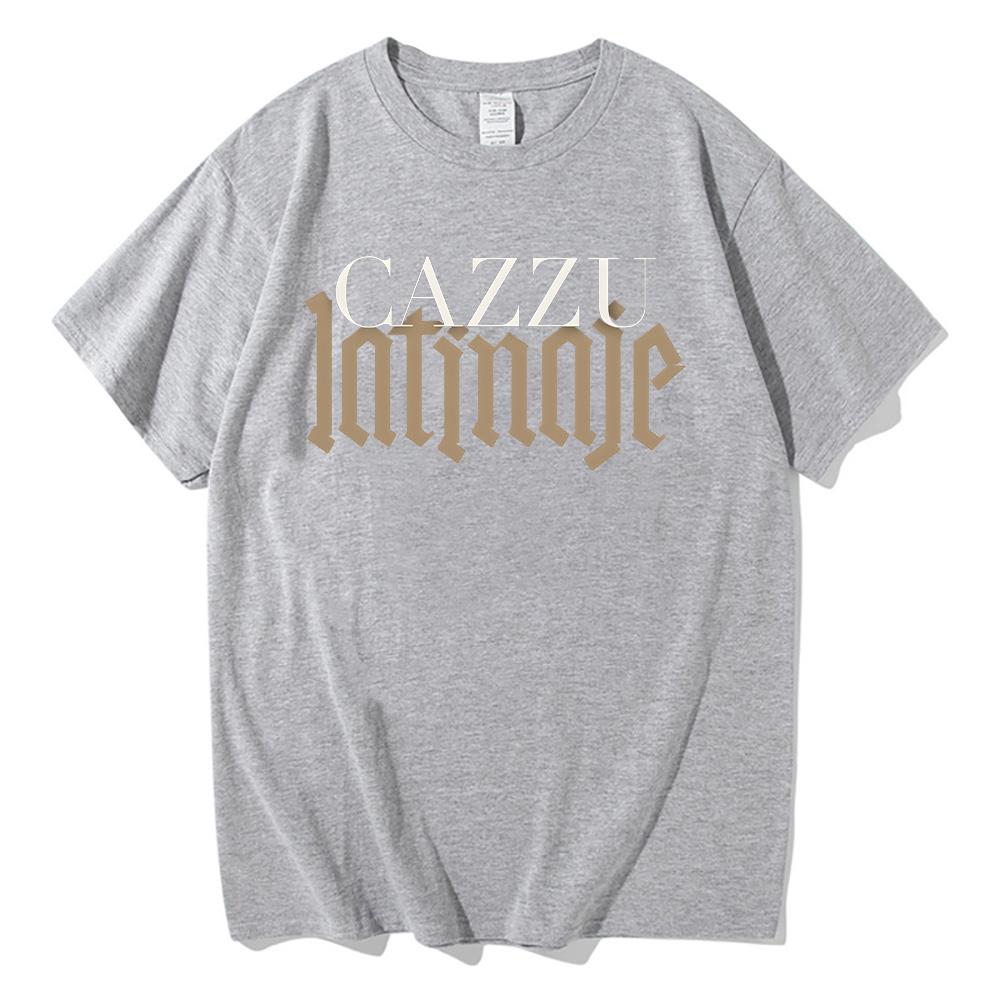 Cazzu Latinaje 2025 Album Cotton Tshirt Round Neck Summer Tshirt Casual Retro Mens Y2K Quality Comfortable Tshirt