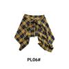 High Street Punk Tie-Waist Plaid Layered Men's Assymetric Top