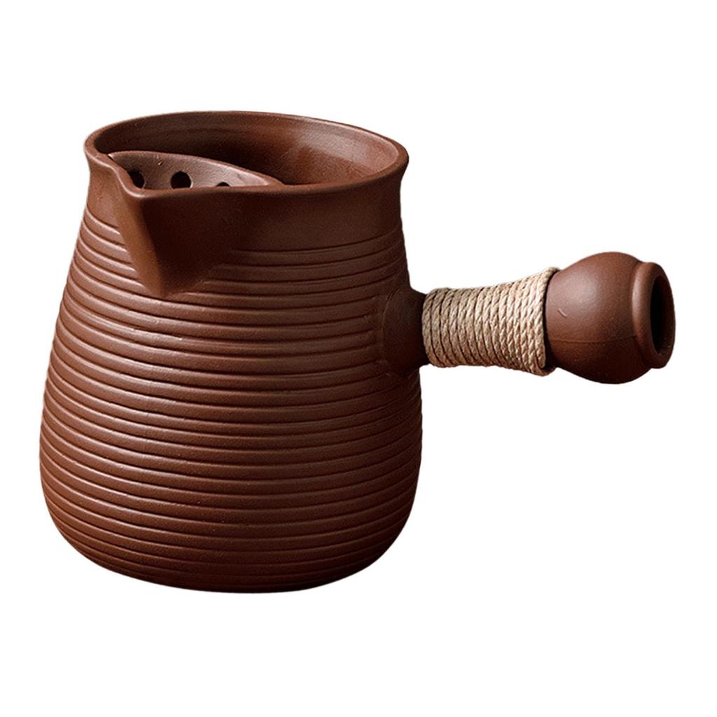 Керамический чайник прочный с боковой ручкой для пикника, походов, подарок для любителей чая