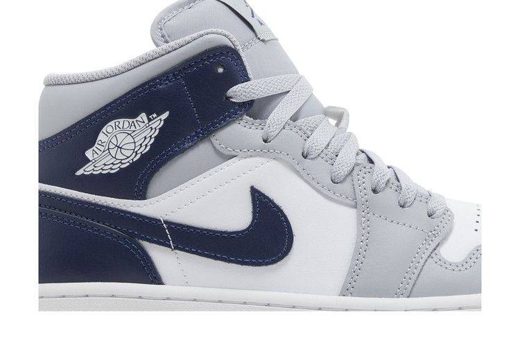 Jordan 1 Серый волк Полуночный синий