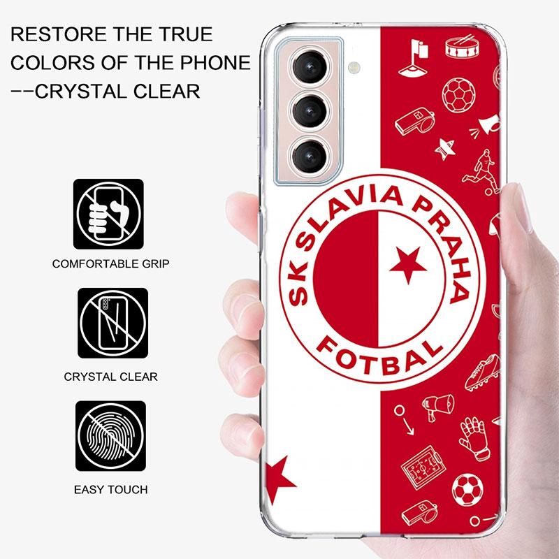 Sk Slavia Praha Czech Republic Phone Case For Galaxy A14 A24 A34 A54 Samsung A02S A12 A22 A32 A42 A52 A72 A13 A33 A53 5G A03 A03