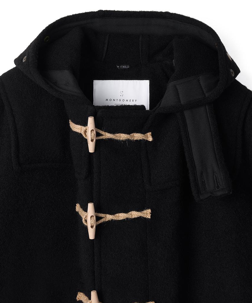 Montgomery Long Original Duffle Coat With Wooden - Black