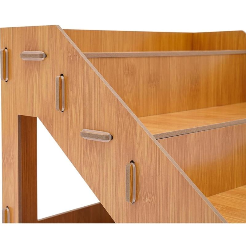 Bamboos 4 Layer Dessert Rack With Spacious Shelves For Home Bakery Party Decoration Cake Presentation Stand