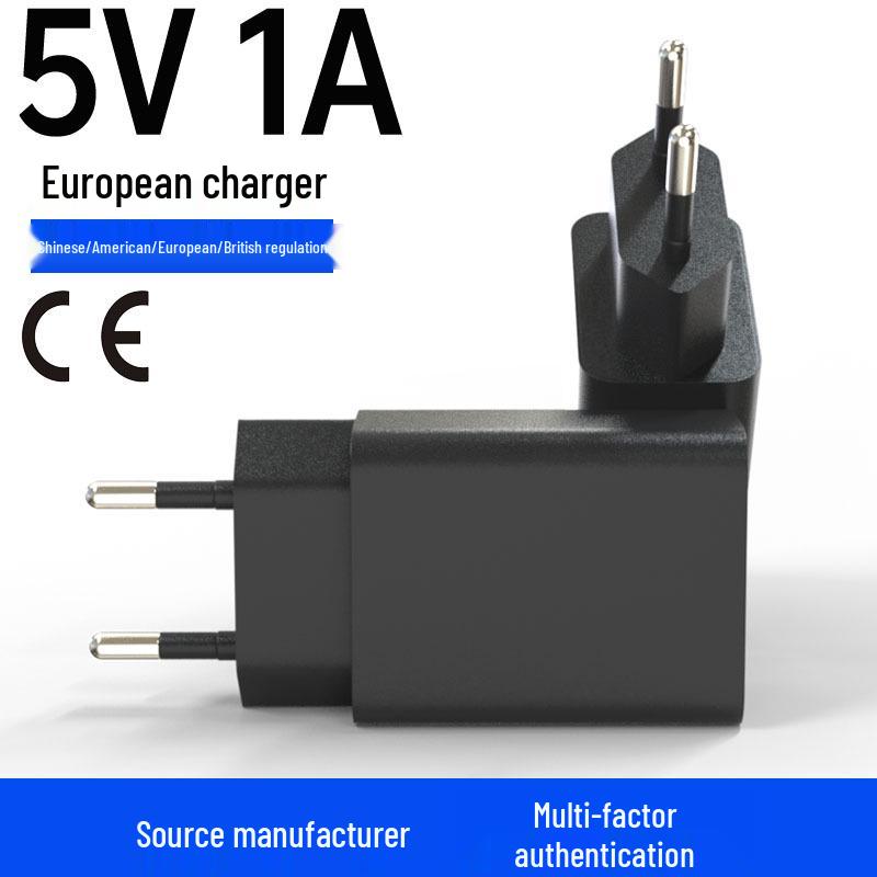EU Standard CE, ROHS Certified 5V1A Charger for Small Fan, Bluetooth Speaker, Instrument