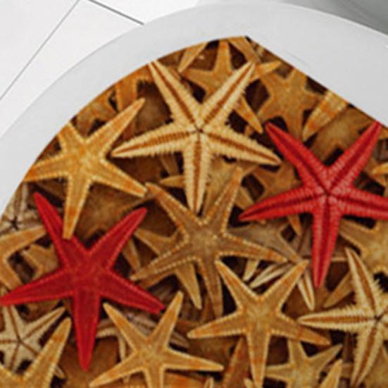 Океанский пляж Морская звезда наклейка на унитаз Съемная самоклеящаяся водостойкая ПВХ гостиная настенная художественная наклейка на крышку унитаза для ванной комнаты