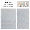 Лента бант нейл-арт наклейка универсальный горошек четыре звезды сделай сам самоклеящиеся слайдеры наклейки аксессуары для женщин девочек