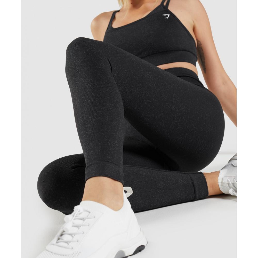 Gymshark Бесшовные леггинсы Adapt Fleck Mineral Black B2a1b Bbdg