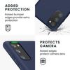 Protective Case - BOOLING - for Samsung Galaxy S20 - Silicone - Shockproof - Navy Blue