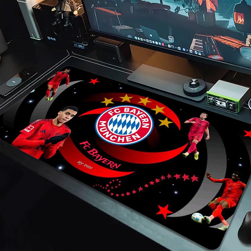 FC Bayern Munich Art Color Mouse Pad Large Gaming Table Cushion Non-slip Laptop Tablet Big Mousepad XXL Mat Mini PC Playmat With Lock edge
