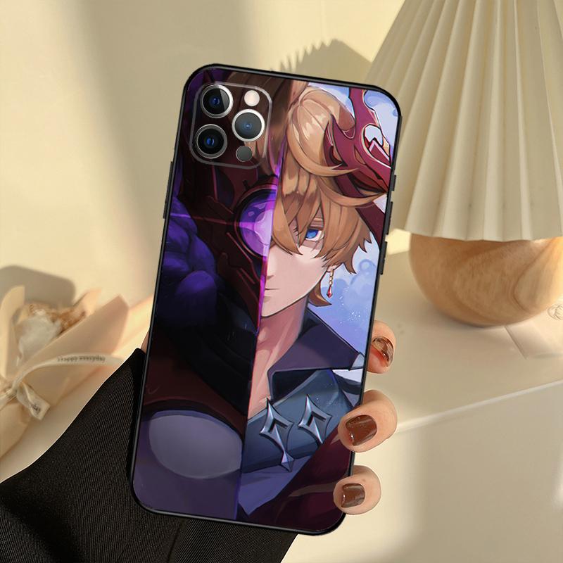 Чехол для телефона Genshin Impact Тарталья для iPhone 17 16 15 14 13 11 12 Pro Max 13 mini 15 16 Plus 16e 17 Air Cover Funda