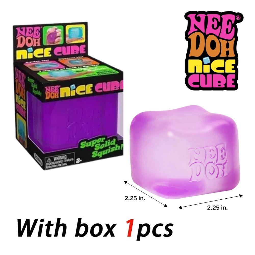 Ultra Soft Needoh Cube Squishy Fidget Toy, Calm Mood & Sensory Relief, Anxiety Relief, Improve Concentration for Adults and Kids