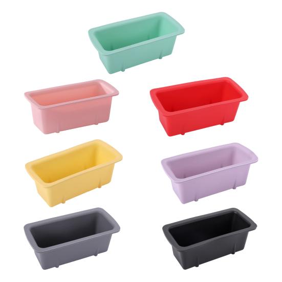 Silicone Loaf Pan Rectangular Cake Mold Large Baking Tray for Toast Bread Desserts High-temperature Resistant Bakeware
