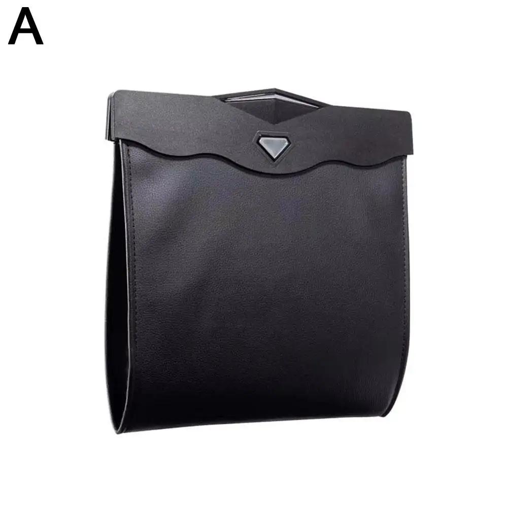 Универсальный автомобильный мешок для мусора, водонепроницаемый, магнитный, адсорбционный, герметичный, подвесной, кожаный, карман для мусора, для хранения I2W4