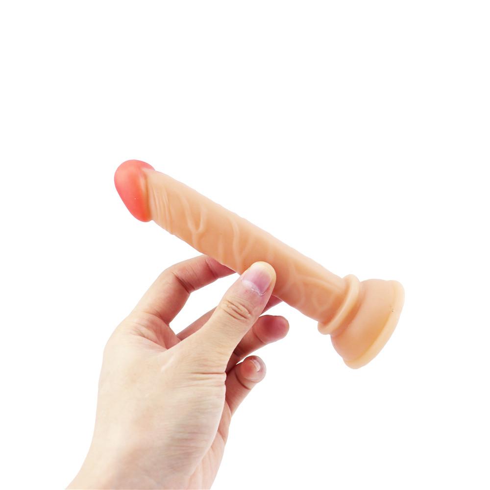 Eggless Fake Penis Soft Realistic Fake Dick Penis Sucker Butt Plug Sex Toys Vagina Anal Sex Toys Masturbation Dildo