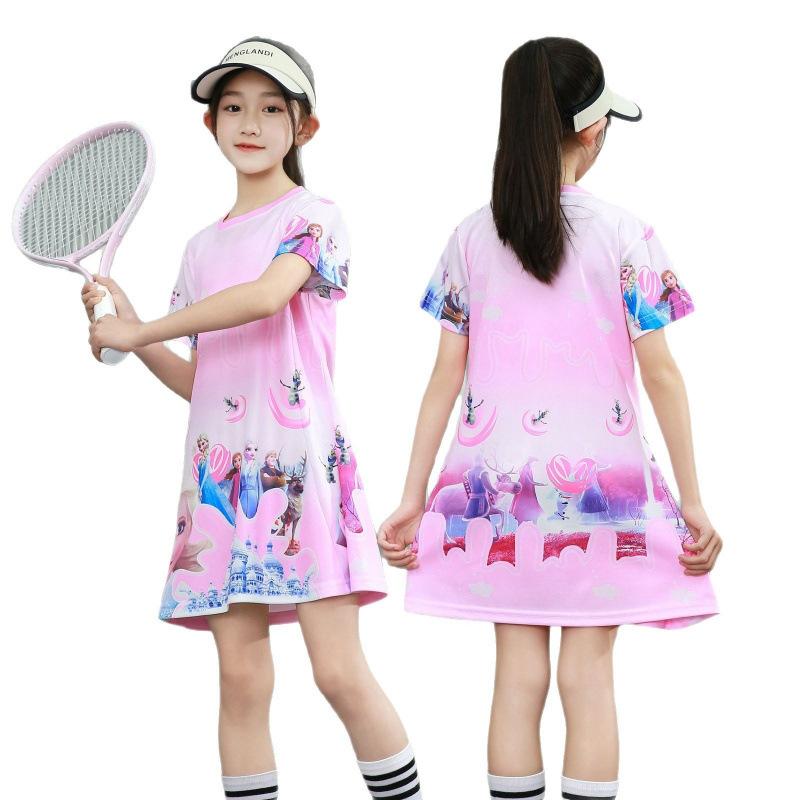 Children'S Girl Summer Princess Dress Fashionable And Cute Thin Short-Sleeved Girls Dress Can Be Worn Outside The Performance