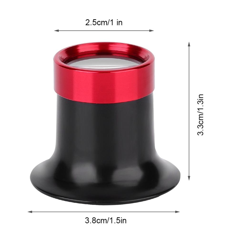 10X Magnification Magnifier Loupe Aluminum Alloy Eye Magnifier Magnifying Glass  Stamp Collection