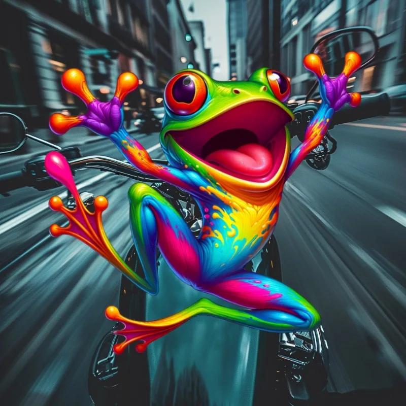 1PC Colorful Frogs Car Stickers Waterproof Auto Window Bumper Body Truck Decorative Vinyl Decals Funny Animal Car Decoration