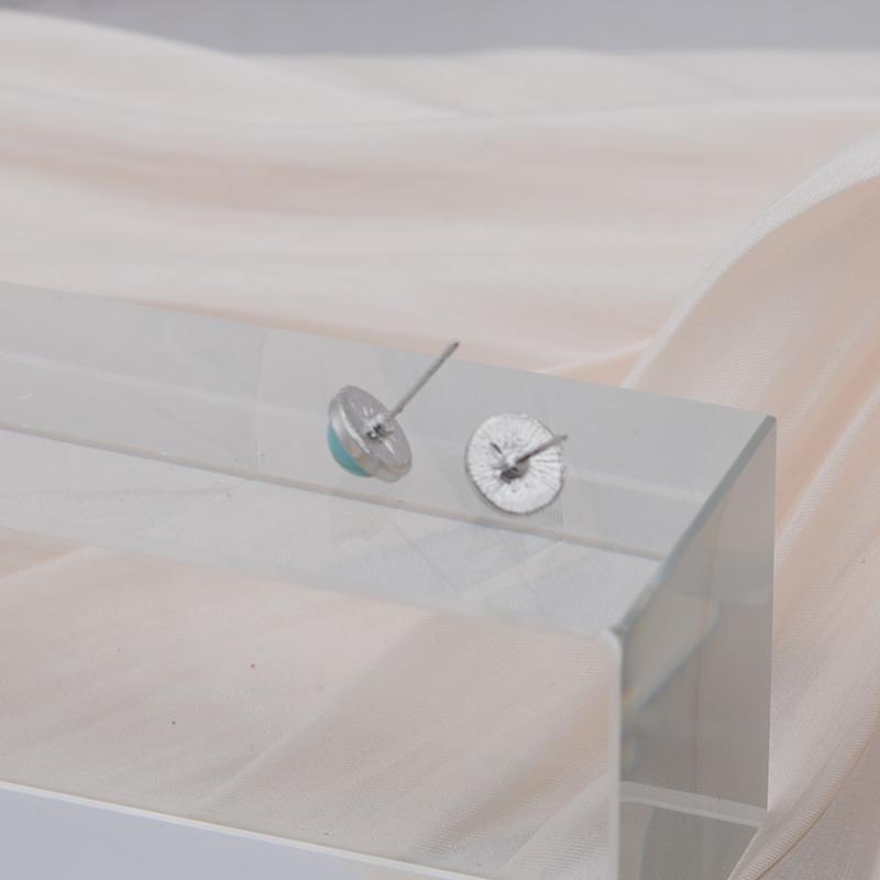 Женские серебряные серьги-гвоздики бирюзового цвета для свадьбы и помолвки, винтажные серьги, ювелирные изделия