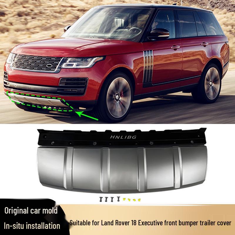 2018 Range Rover Передний бампер Панель-заглушка фаркопа LR117512, Черный/Серебристый