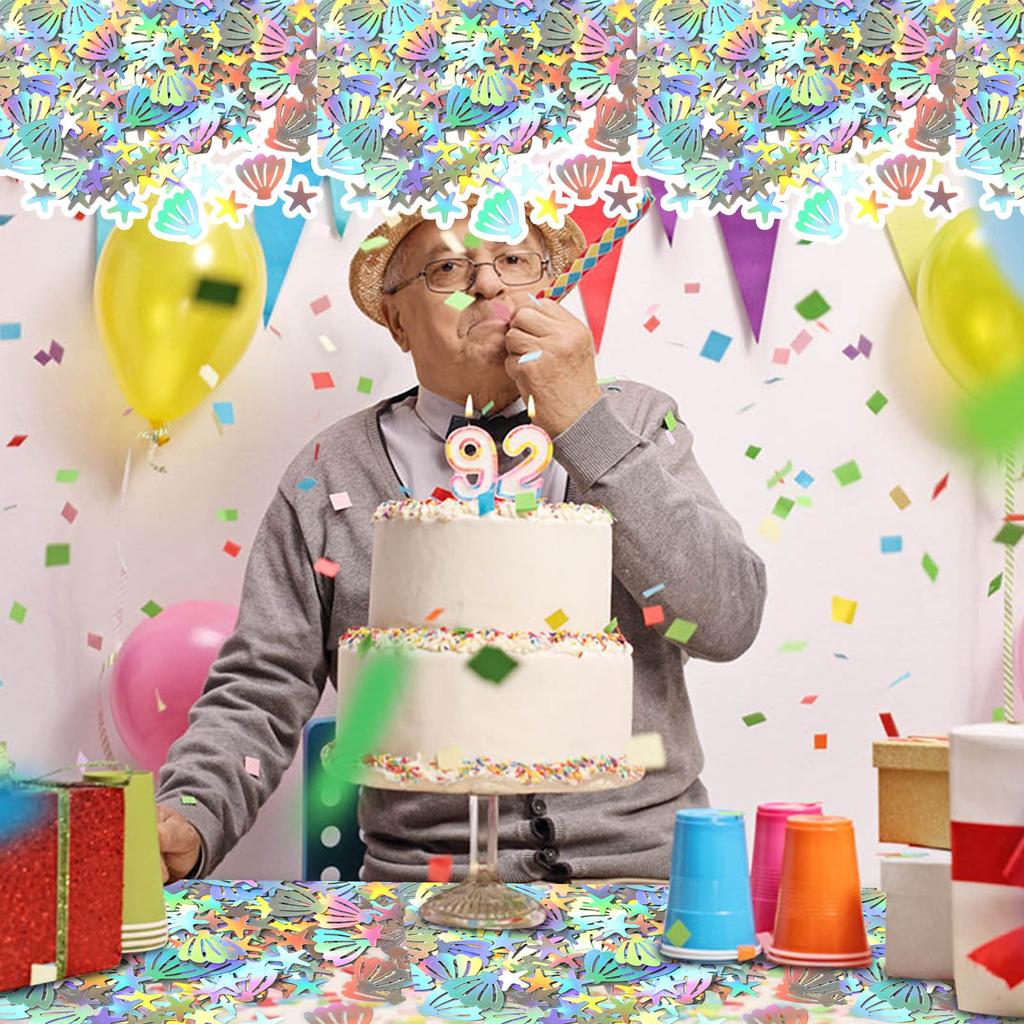 Конфетти на день рождения Украшение рабочего стола Ракушки Конч Подводный мир Конфетти