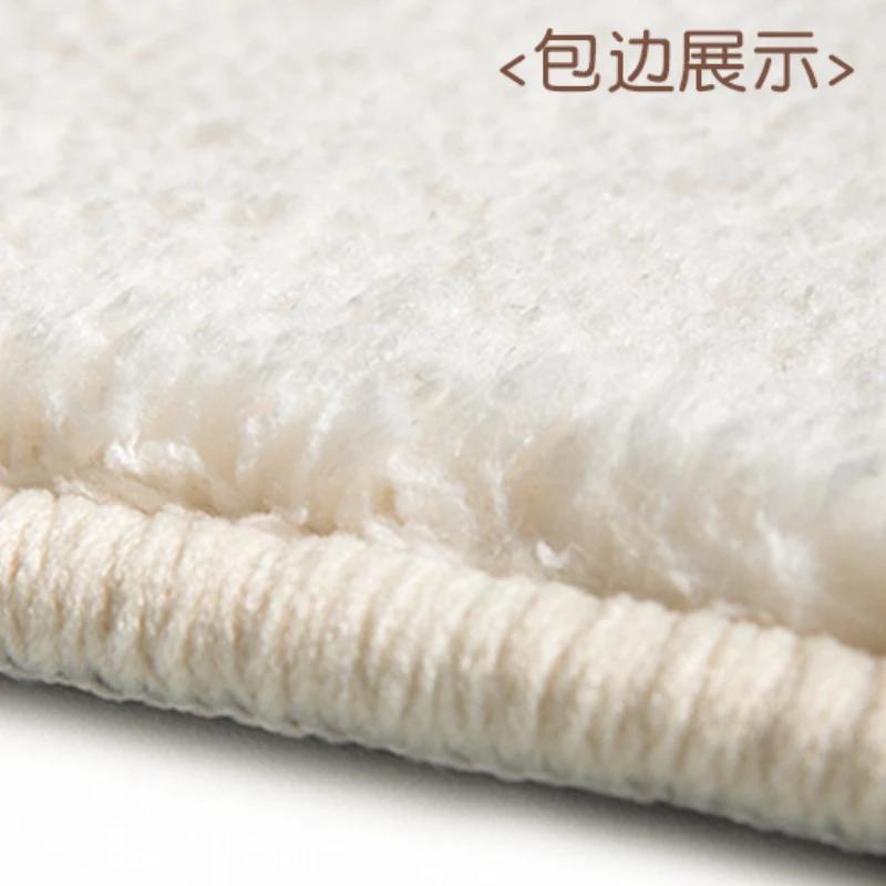 Декорация гостиной в девчачьем стиле Плюшевый ковер Мультяшный ковер для детской комнаты Круглый ковер Пушистые мягкие коврики для спальни Домашний толстый коврик