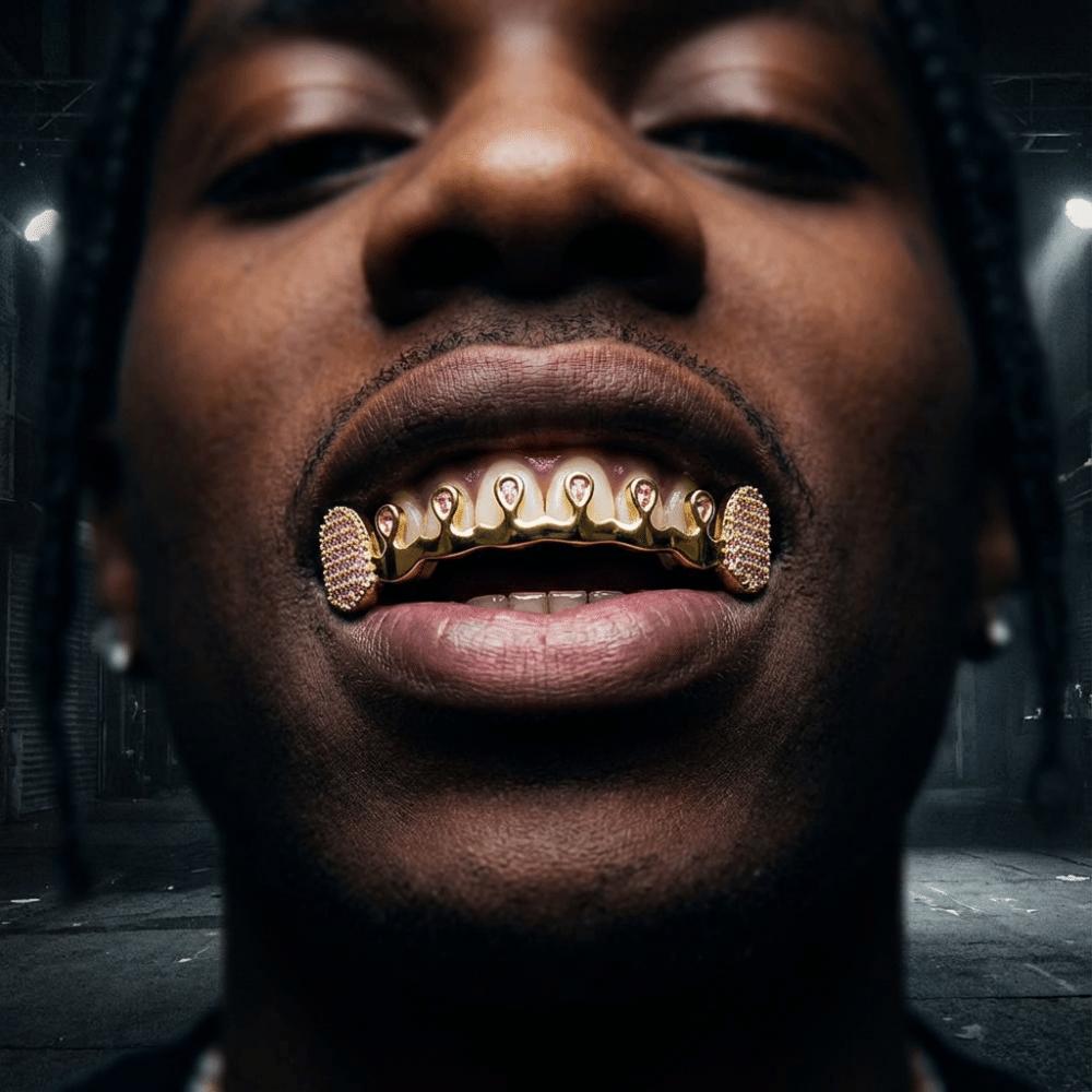 Punk Rhinestone Tooth Caps Removable Charm Teeth Grillz Gift Men Women Jewelry Party Cosplay