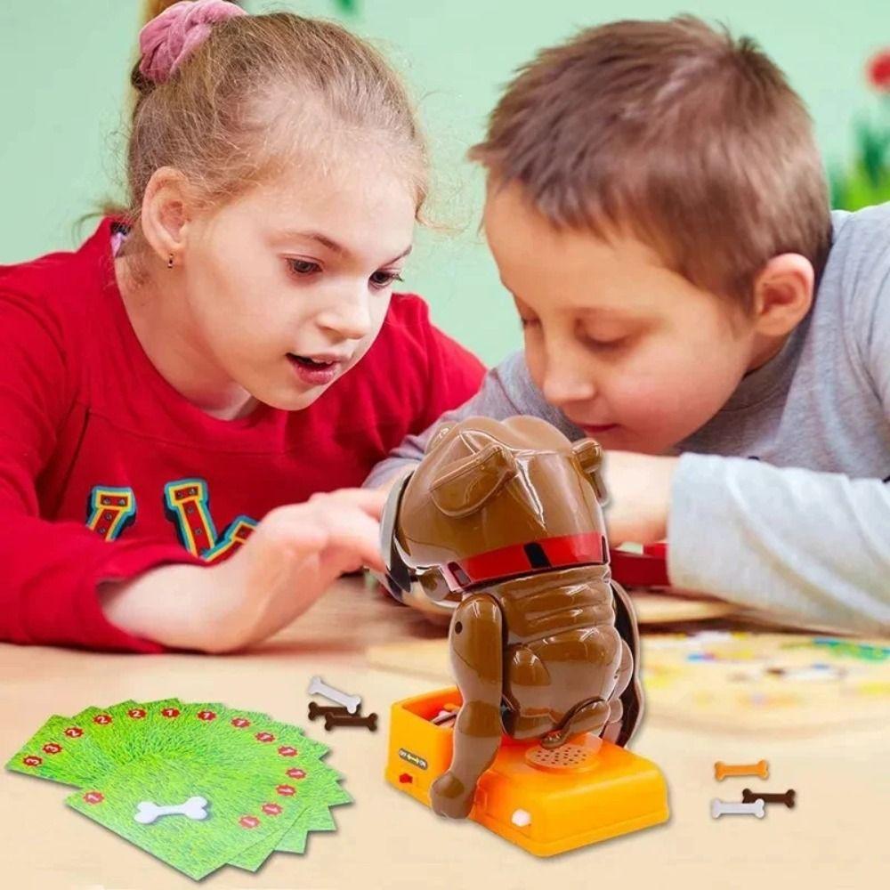 Simulation Dog Tabletop Game Multifunctional Finger Bite Scary Game  Kids Toddlers