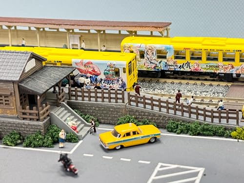 Tomytec Railway Collection: JR Kiha 125 Romancing Saga Train, 4-Car Set, Diorama Supplies