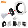 Commercial Square White Black Adjustable Recessed Spotlights Light Fixture Frame LED GU10 MR16 Bulb Lamp Fittings