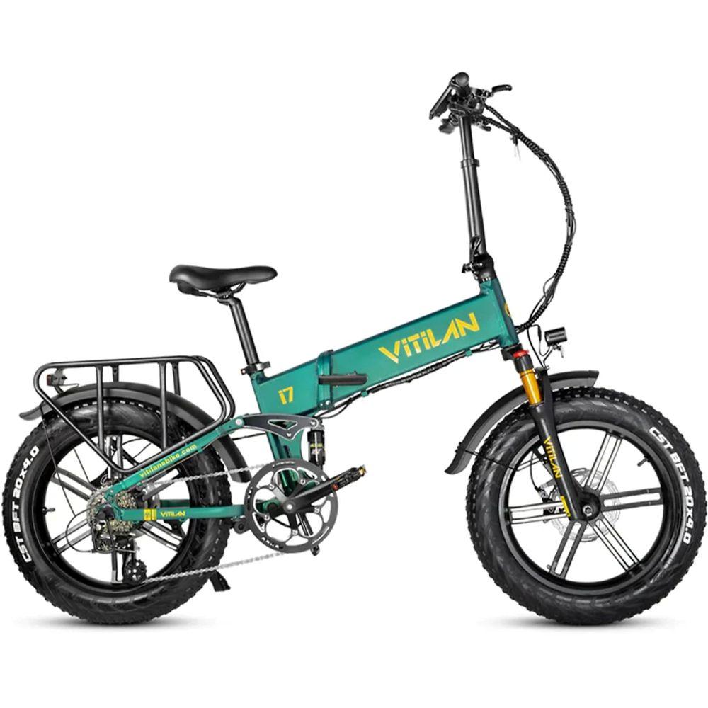 Foldable electric bicycle VITILAN i7PRO 3.0, 750W motor, 48V 20Ah battery, top speed 45 km/h, cruising range 120km, 20*4.0 inch tires